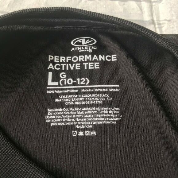 Athletic Works Boys Performance Active Tee T-Shirt Graphic Beast All Day Sz L - Picture 5 of 11